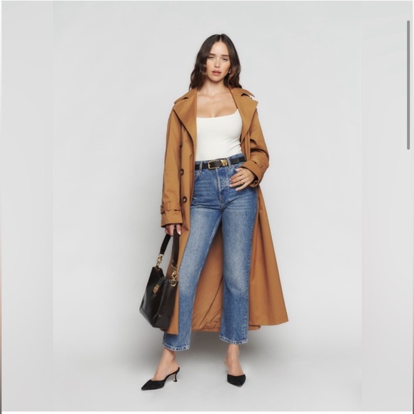 Reformation Cynthia High Rise Straight Cropped Wash Colorado size 31 - Picture 5 of 17